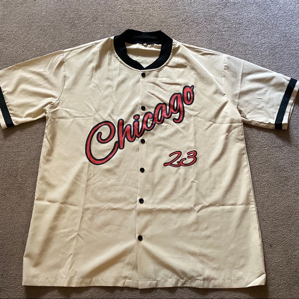 Shein Chicago 23 Men's Button Up Jersey